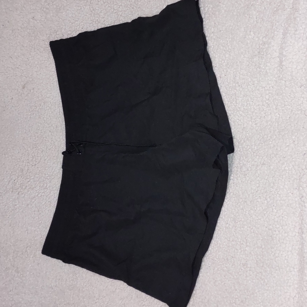 Kona Sol Black Drawstring Shorts Size 24W/26W NWT